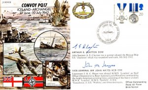 Arthur Clayton John Hayes WW2 MULTI Rare SS Zaafaran Ship Hand Signed FDC