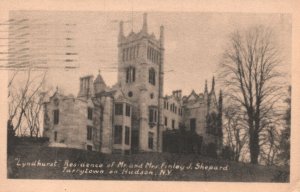 Lyndhurst Residence Mr. & Mrs. Finley Hudson New York NY Vintage Postcard 1929