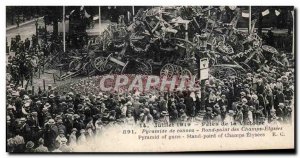 Old Postcard Militaria Paris The celebrations of Victory 14 July 1919 Pyramid...