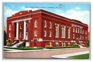 Vintage 1940's Postcard First Presbyterian Church Hammond Indiana