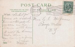 OUTREMONT QUEBEC CA~PENSIONAT du SAINT nom de MARIE POSTCARD 1910 PSTMK