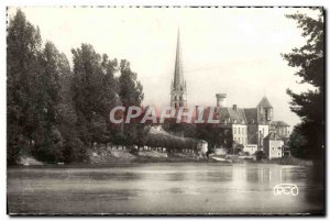 Modern Postcard St Savin sur Gartempe The cahteau and & # 39eglise