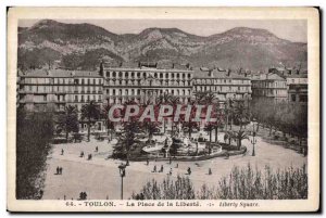 Old Postcard Toulon THE Place de la Liberte