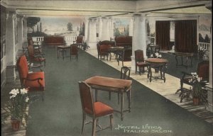 Utica New York NY Hotel Utica Italian Salon c1910 Vintage Postcard