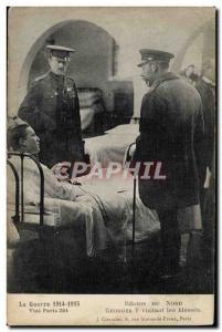 Postcard Old Sante Army North George V Region visiting the wounded