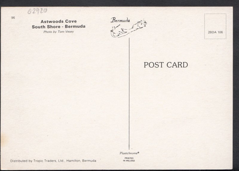 Bermuda Postcard - Astwoods Cove, South Shore B2920