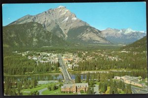 Alberta BANFF Canadian Rockies Aerial Cascade Mountains - pm1967 - Chrome