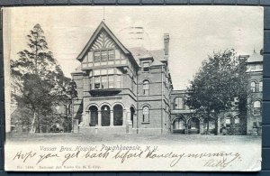 Vintage Postcard 1905 Vassar Bros. Hospital Poughkeepsie NY