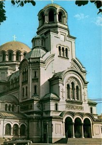 Vintage postcard of Alexander Nevsky Cathedral in Sofia