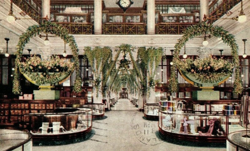 C. 1910 Marshall Field Department Store Inside View Chicago, IL Postcard F58 