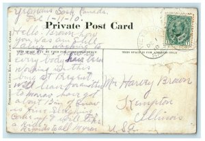 1910 Along River Weyburn Saskatchewan Canada Moose Jaw Multiview Postcard 