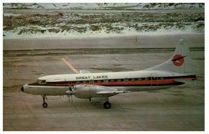 Great Lakes Airlines Ltd Convair CV 580 Airplane at Toronto Postcard 1979