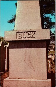 Monument Colonel Johnathan Buck Founder Bucksport ME Vintage Postcard Y16