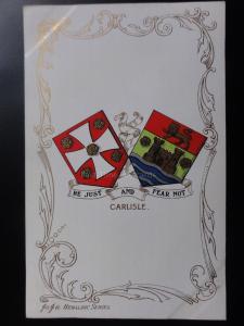 Cimbria: CARLISLE (2) - Heraldic Coat of Arms c1905 - Pub by Ja-Ja