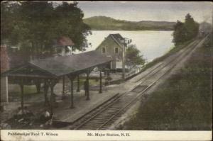 Mt. Major Station RR Train Depot c1910 Postcard