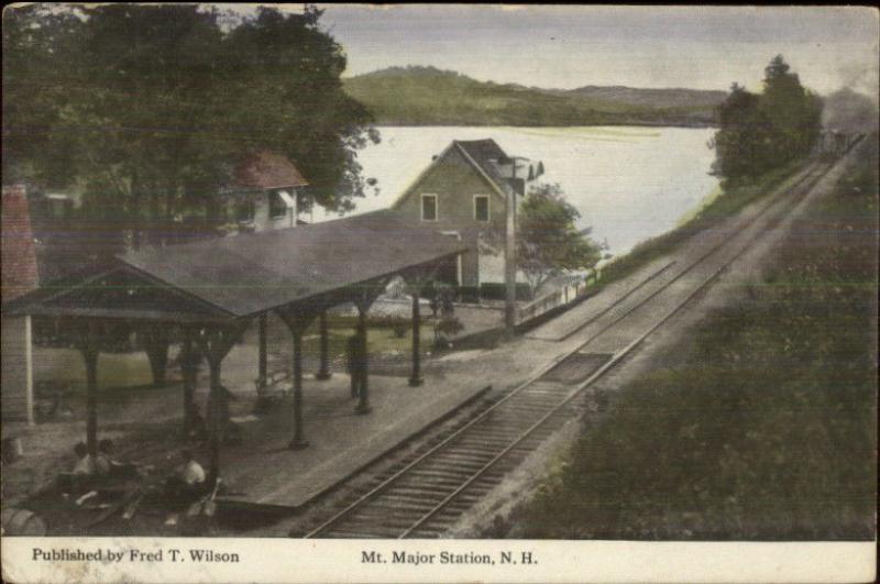 Mt. Major Station RR Train Depot c1910 Postcard