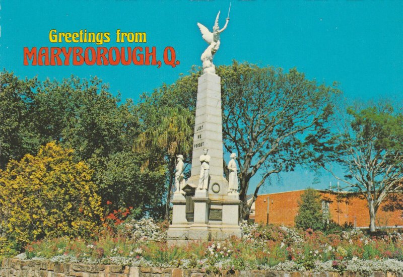 MARYBOROUGH, WAR MEMORIAL, Queensland, Australia - Vintage POSTCARD