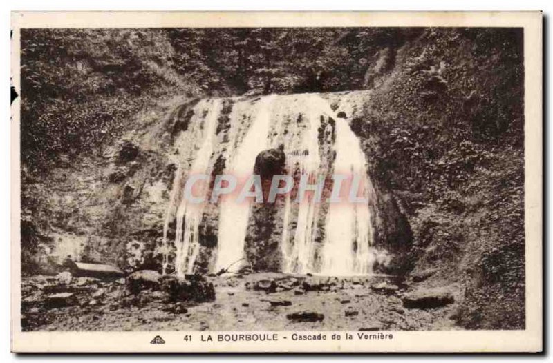 Old Postcard La Bourboule Cascade Verniere