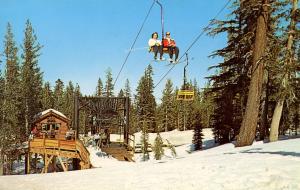 CA - Mammoth Mountain Ski Slope. Chair Lift (Skiing)