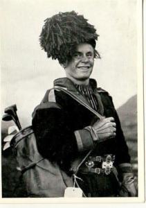 LAPLAND   LAPP CADDY on EUROPEAN GOLF COURSE 1951 postcard