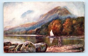 Tuck Oilette~Catbells Derwentwater no. 7124 Lake District Cumbria UK Postcard