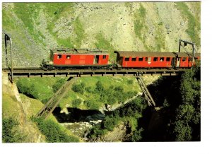 Meter Gauge Rack Locomotive, Railway  Train on Bridge