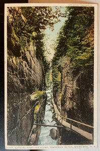 Vintage Postcard 1907-1915 Looking Down the Flume Franconia Notch White Mts. NH