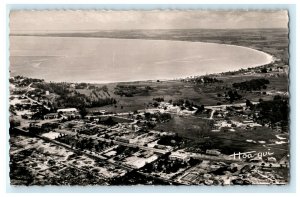 1954 Pointe-Noire Congo Africa Posted Stamps Cancel Elgin IL RPPC Photo Postcard 