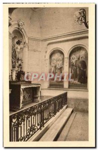 Old Postcard The Chapel of the Carmelites of Lisieux Altar St Michel and Fres...