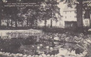 Michigan Detroit Lily Pool Of sunken Garden Marygrove College Artvue