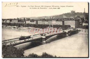 Postcard Old Bridge Morand Lyon Le Coteau de Fourviere