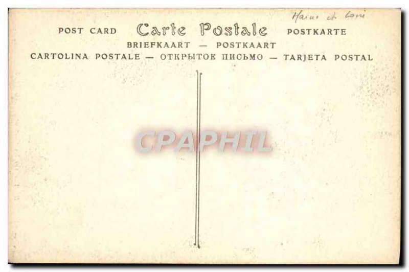 Postcard Old Saumur View Coteaux