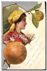 Old Postcard Fantaisie Fruit