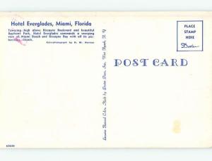 Unused Pre-1980 EVERGLADES HOTEL Miami Florida FL Q3891-12