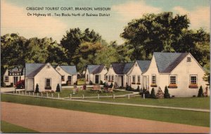 Crescent Tourist Court Branson MO Postcard PC451