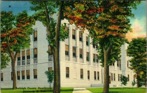 Burleigh County Courthouse Bismarck North Dakota ND UNP Linen Postcard P11