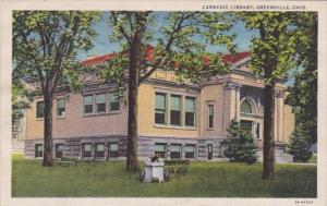 Ohio Greenville Carnegie Library 1943 Curteich