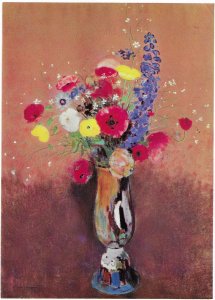A Vase of Flowers by Redon at Musee de I'Impresseonnisme Paris  4 by 6