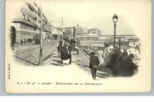 ALGER AFRICA Blvd de la Republique c1905 PC