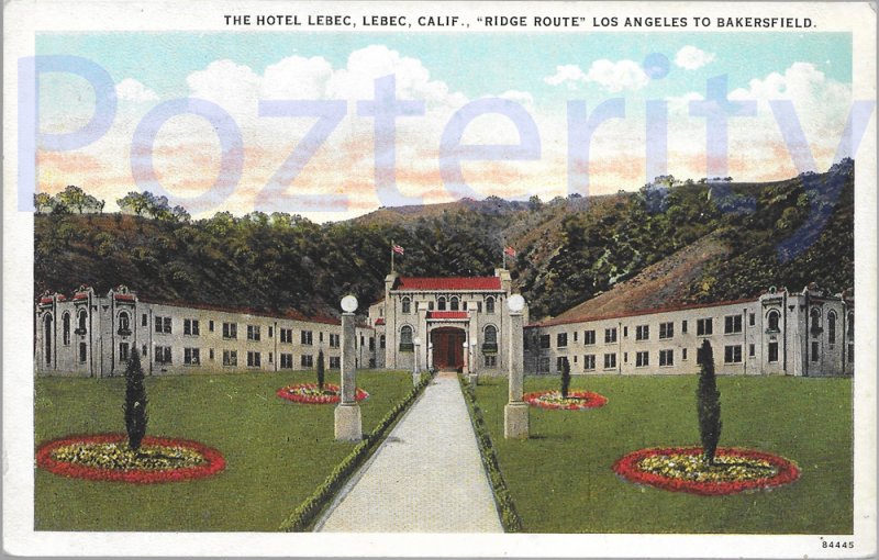 The hotel lebec california ridge route between los angeles and bakersfield