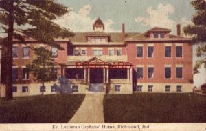 1910 EV. LUTHERAN ORPHANS' HOME, RICHMOND, IND