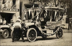 Hartford CT Car Auto Beautiful Photography Crisp Real Photo Postcard c1910