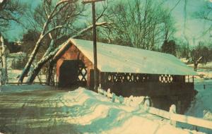 Postcard Creamery Bridge Brattleboro Bridge Vermont