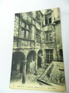 Vintage Postcard Orleans Maison d'Anges Sorel ND Phot France