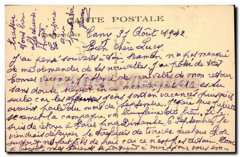 Old Postcard Cany Seine Inf Church