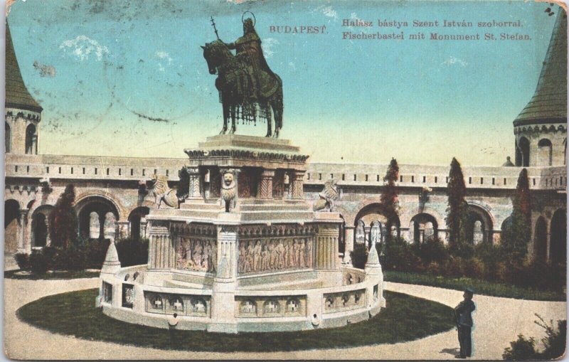 Hungary Budapest Halászbástya Fisherman's Bastion Vintage Postcard 09.21