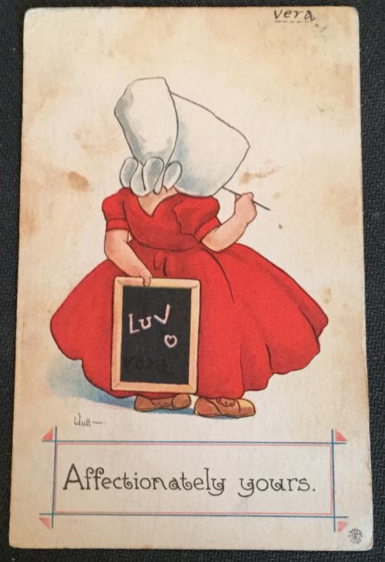 Vintage Postcard Used Luv Love “Affectionately Yours” LB