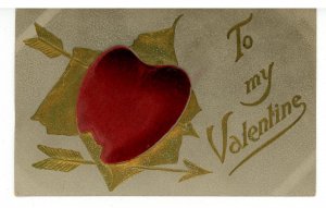 Greeting - Valentine   (felt heart)