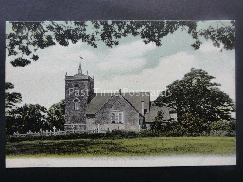 Hampshire MINSTEAD Church NEW FOREST c1906 by F.G.O.Stuart 90