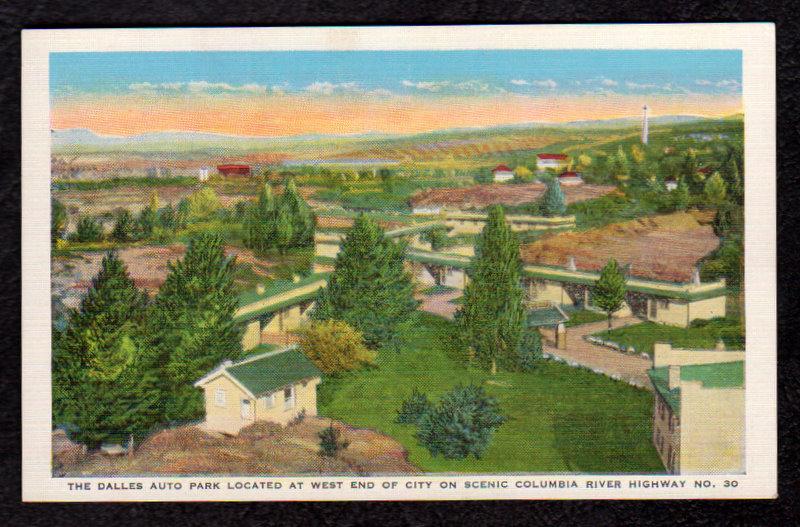 The Dalles Auto Park on the Columbia River Highway, Oregon